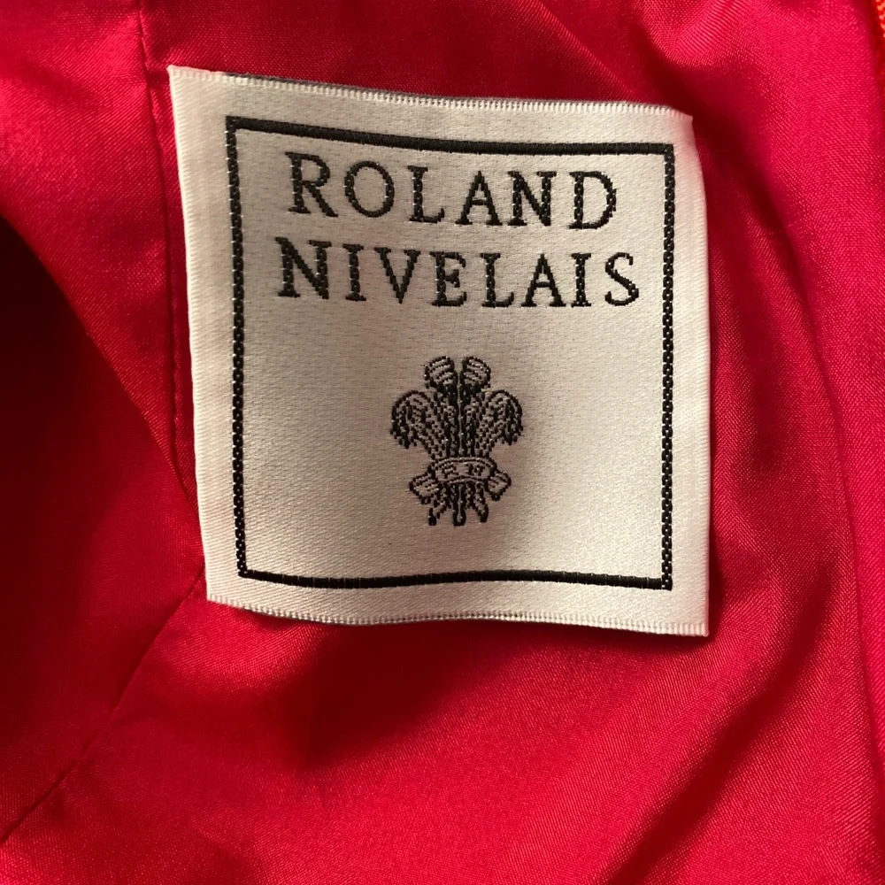 Roland Nivelais fushia silk pencil skirt size 6 - Picture 7 of 8